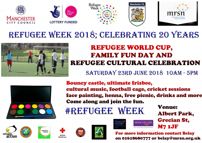 Refugee World Cup flyer