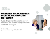 Greater Manchester Digital Champions Network supporting digital skills and literacy for individuals and community organisations across the region
