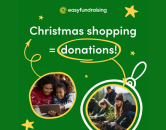 easyfundraising Christmas shopping = donations!
