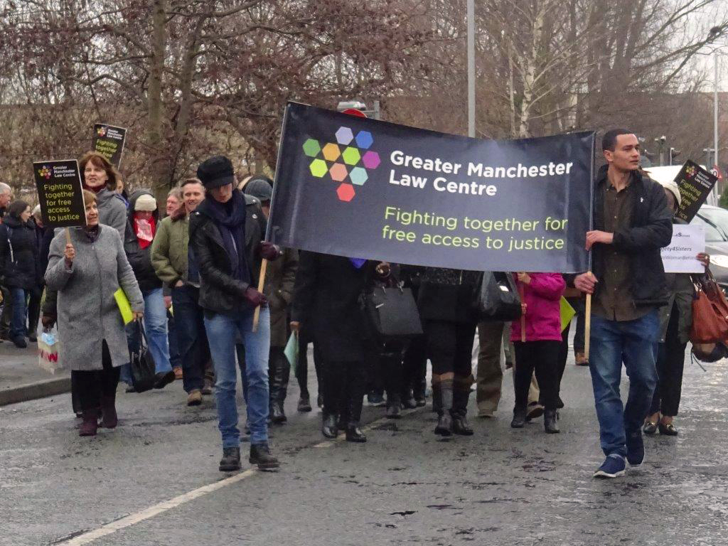 Greater Manchester Law Centre march