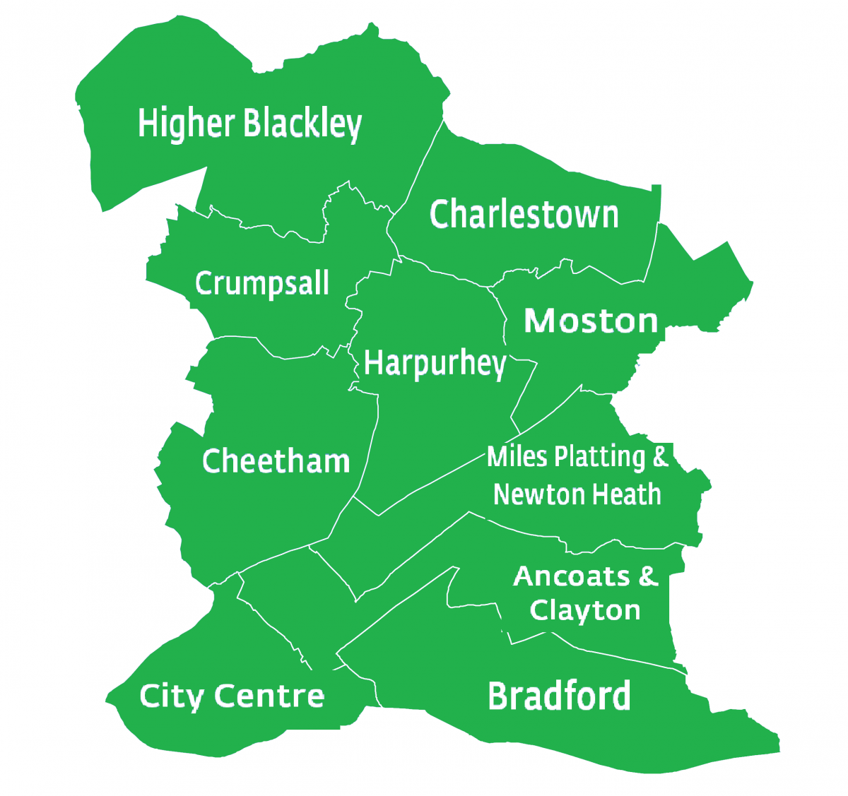 North Manchester map