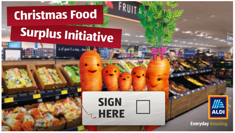 Aldi Christmas Food Surplus Initiative