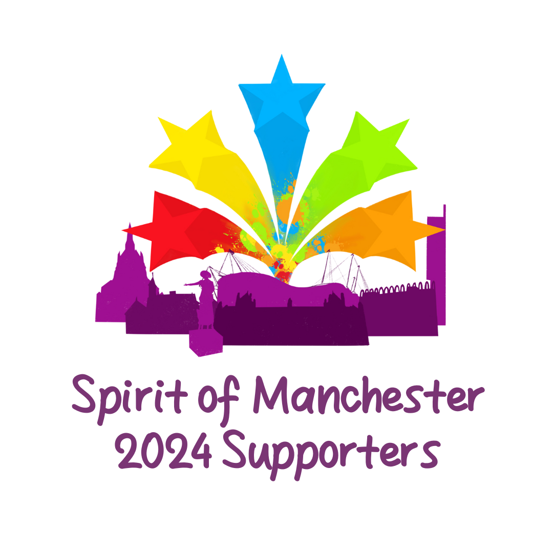 spirit of manchester 2023 supporter logo